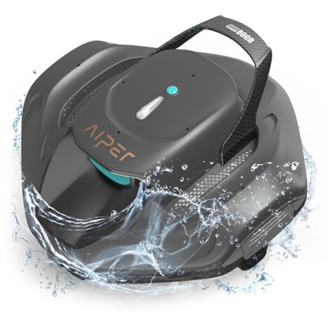 AIPER Kabelloser Poolroboter, Pools bis zu 80m2, 90min Autonomie, 2 Motoren 30W