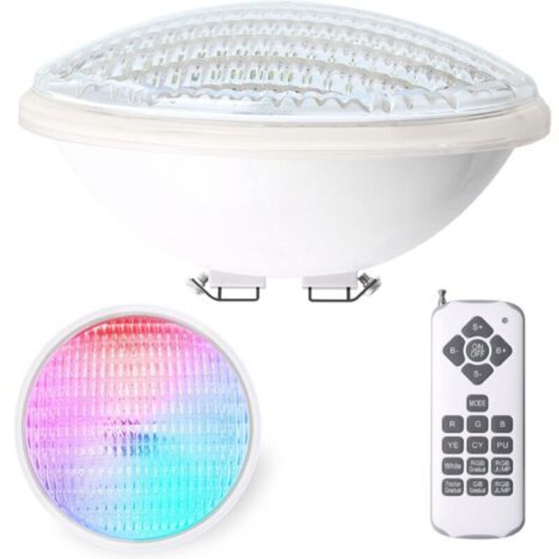 40W Lampe Piscine led PAR56 étanche IP68 Lampe de Piscine rgb Submersible Lumière 12V dc/ac spot led couleur avec Télécommande 7 couleurs réglables 40W Lampe Piscine led PAR56 étanche IP68 Lampe de Piscine rgb Submersible Lumière 12V dc/ac spot led couleur avec Télécommande 7 couleurs réglables