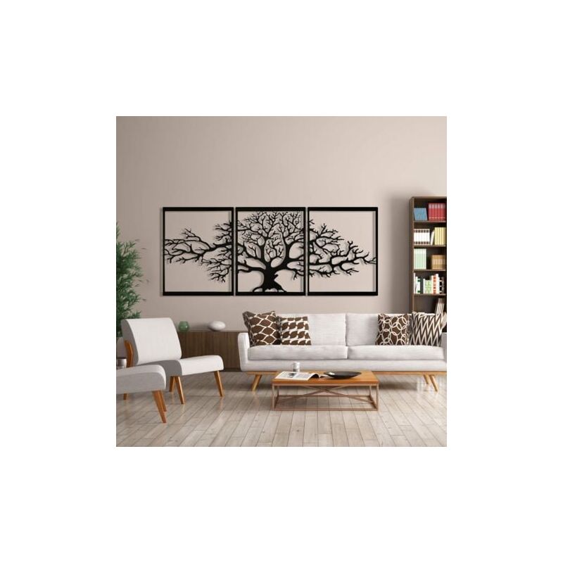 Arbre De Vie En Métal, Décoration Murale, Sculpture en métal 3D, Pour Maison, Bureau, Chambre à Coucher, Salon, Décoration extérieure, Grand lot de
