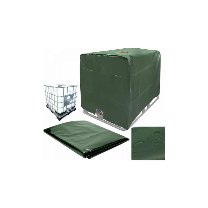 Bâche de réservoir d'eau, Bache pour Cuve 1000 l ibc, Anti-poussière Anti-UV Anti-Pluie (116 x 100 x 120 cm) - Aiperq