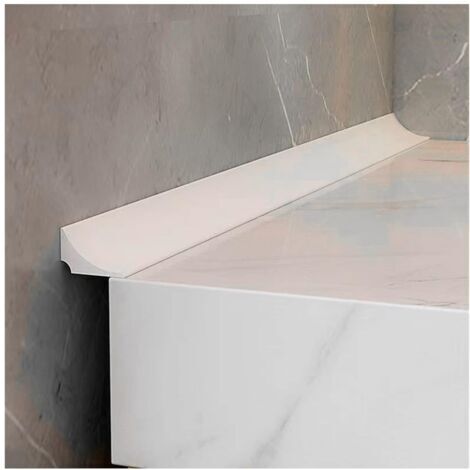 Aiperq Bande d'étanchéité autocollante pour baignoire, sol de pièces humides - Blanc (2 m)