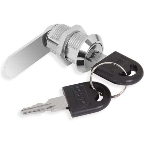 AIPERQ - Cerradura estándar para buzón (8 unidades, 25 mm), compatible con la mayoría de buzones, con 16 llaves para puerta de gabinete