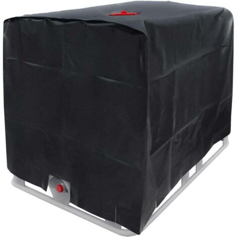 AIPERQ - Funda para tanque de agua (1000 L, IBC), impermeable, de polietileno, a prueba de polvo, anti-UV y anti-lluvia (116 x 100 x 120 cm)