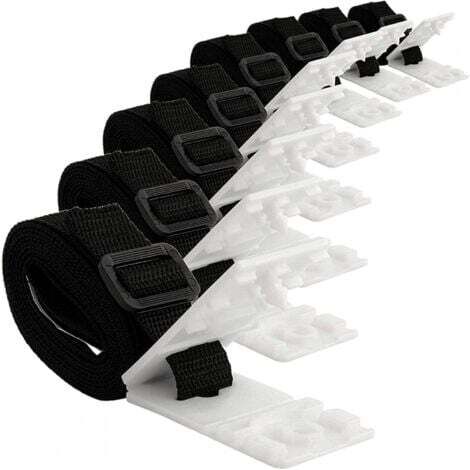 Aiperq Kit de fixation pour bâche solaire de piscine - 8 sangles de couverture solaire - Kit de sangles pour couverture solaire pour système d'enrouleurs Mobiles, bâches et couvertures de Piscine
