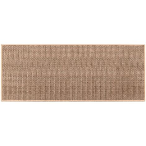 MINKUROW Aiperq Küchenmatte vor der Spüle, waschbar, rutschfest, Gummi, waschbar, Jutefarbe (1 Stück für 44 x 120 cm)
