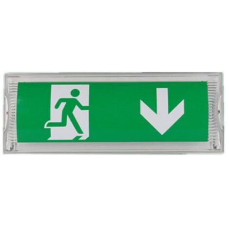 Aiperq – Lampe de secours LED haute visibilité – Autonomie 3h – Classe IP 65 – Portée jusqu'à 30m – Montage mural pour espaces élevés