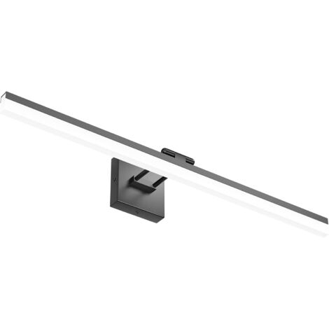 Aiperq – Lampe miroir LED 9W – Éclairage blanc froid 6000K – 720 lumens – Aluminium et acrylique – Pour salle de bain 40cm - BAIN 720 LM