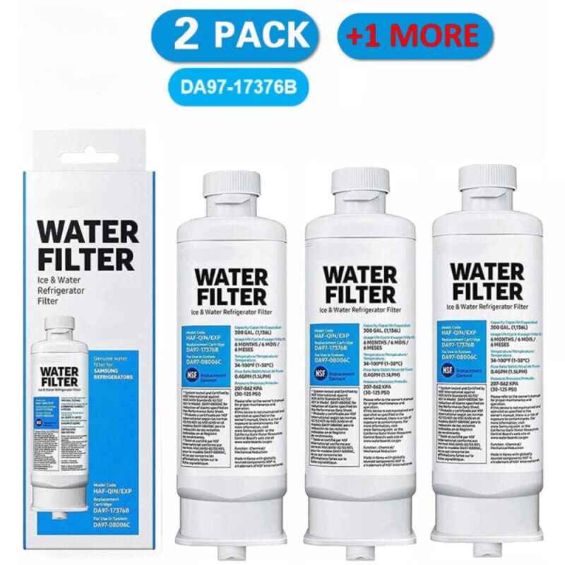 Ymyny Lot de 3 filtres à eau de réfrigérateur de rechange pour Samsung DA97-17376B DA97-08006C haf-qin haf-qin/exp