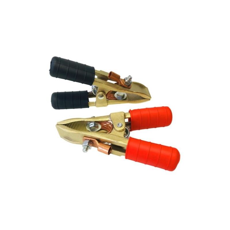 Image of Aiperq - Messing-Starterklemmen (+ und -) 400 Ampere – Satz mit 2 Klemmen