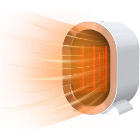 AIPERQ Mini Radiateur Soufflant à Économie d'Énergie,Chauffage Soufflant Électrique Radiateur,Chauffage d'appoint 1200W Avec pour Salon, Chambre, Salle de Bain Blanc