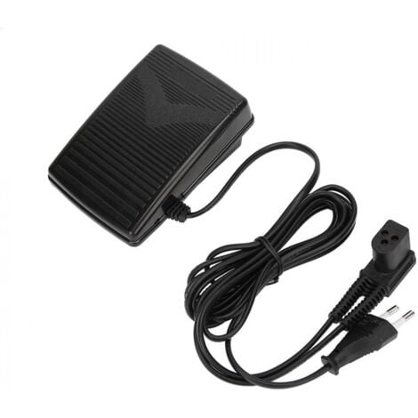 AIPERQ Pédale Machine à Coudre Singer, Pedale Machine a Coudre, 220V EU Plug Pédale de Machine à Coudre Universelle avec Cordon d'alimentation pour Machine à Coudre Sing 974