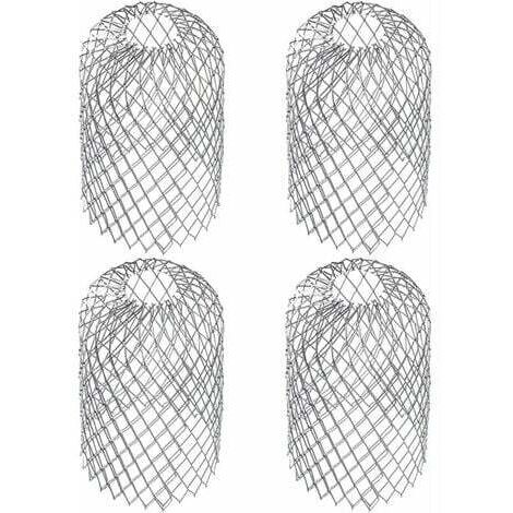 Aiperq – Pièces crapaudines pour gouttière – Lot de 4 filtres en acier inoxydable – Dimensions 6,69 x 3,15 pouces – Empêche les débris et saletés