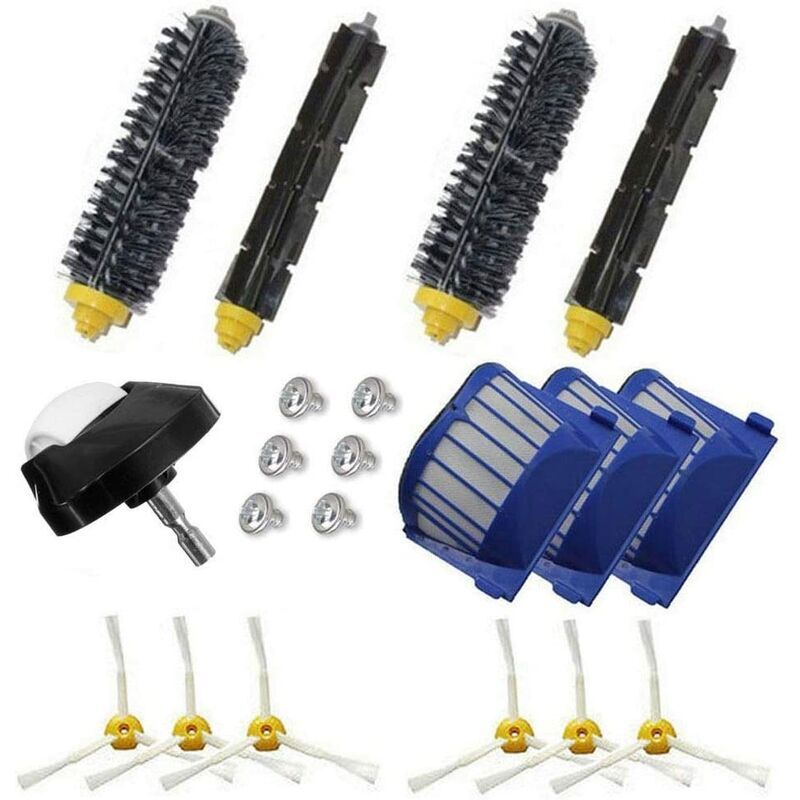 Pièces détachées pour iRobot Roomba 600 Série 600 605 610 615 620 625 630 635 640 645 650 655 660 665 670 675 680 690 692 Brosses Filtre Brosse