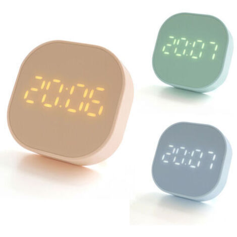 Aiperq – Pink Chronograph Alarm Clock – Dual Temperature Display – Kitchen Timer – Magnetic Mounting – Dimensions 8.2 x 8.2 x 2.6 cm