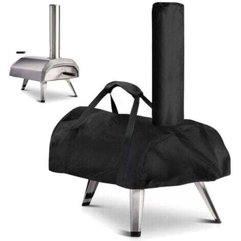Aiperq Pizzaofen-Abdeckung für Ooni Karu 12 – Wasserdichte, wetterfeste Pizzaofen-Abdeckung aus Oxford-Gewebe – Schwarz – 81 x 42 x 21 cm, Für Ooni Karu 12