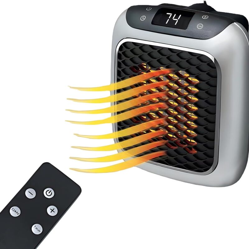 Image of AIPERQ Plug-in Fan Heater with Remote&hellip;