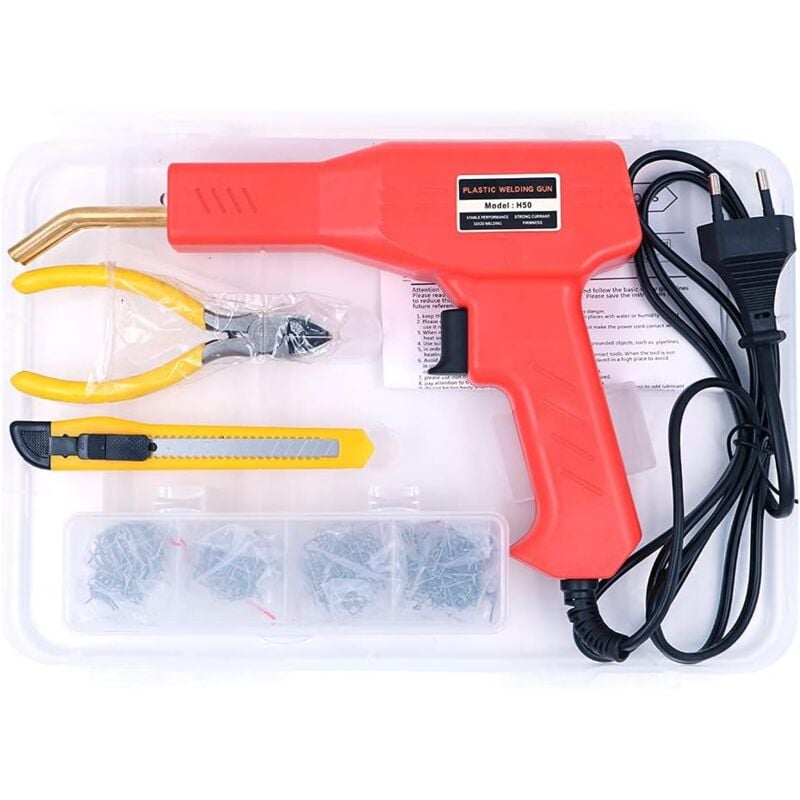 Aiperq - Professional Car Bumper Crack Repair Machine De Soudage Set and Cars Plastic Repair Machine Welding Hot Stapler for Repair and Reinforcing