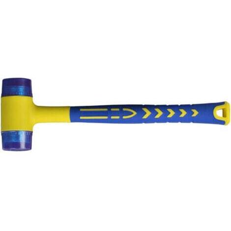 Aiperq Tigrezy Maillet caoutchouc, Marteau caoutchouc avec Manche en fibre de verre antidérapant, avec double face souple
