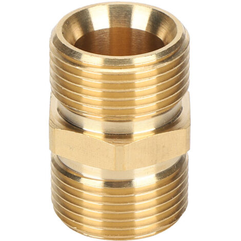 AIPERQ TONYSA Adaptateur de Pulvrisateur Haute Pression, Raccord Filet Male Mtrique M22 14mm Male X 14mm Male Adaptateur D'extension de Tuyau de Nettoyeur Haute Pression