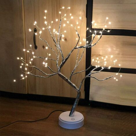 Aiperq Tree Light Glow Birch 108 LED Branch Pre-Lighted USB and Battery Powered Upgraded Touch Switch Copper Wire Branch Light Suitable for Indoor Decoration