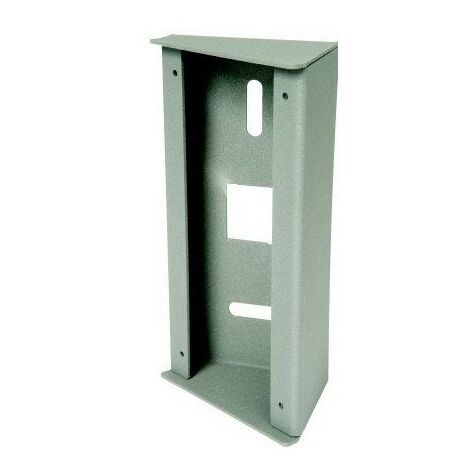 Aiphone – Boîtier d'angle en métal inclinaison 30 degrés – Résistant au vandalisme – Compatible platines JFDV et JKDV – Dimensions 86x180x73mm