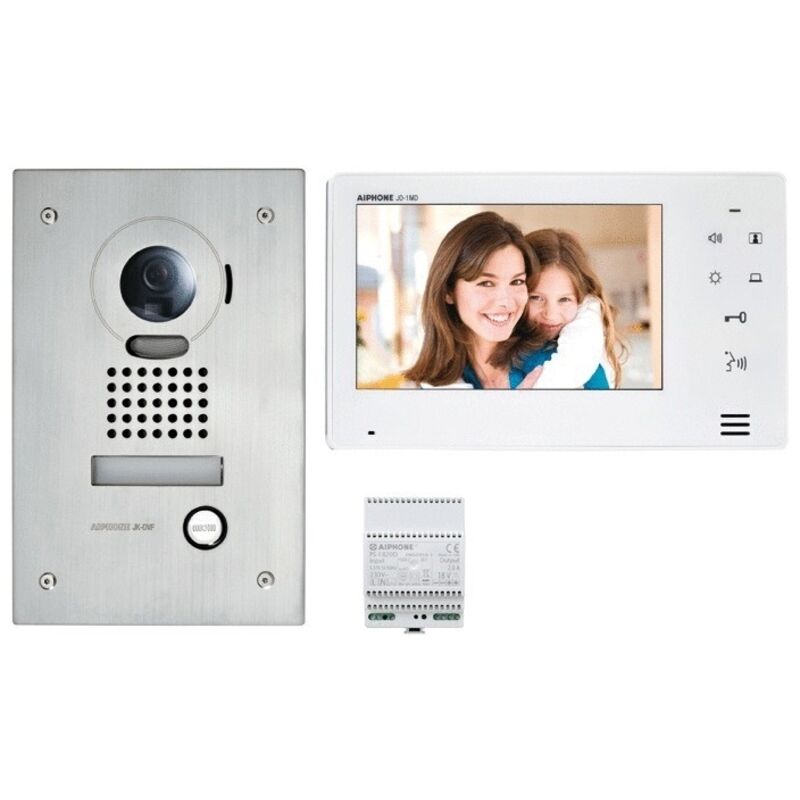 Kit visiophone Aiphone JOS1F encastré avec moniteur écran 7' touche sensitive