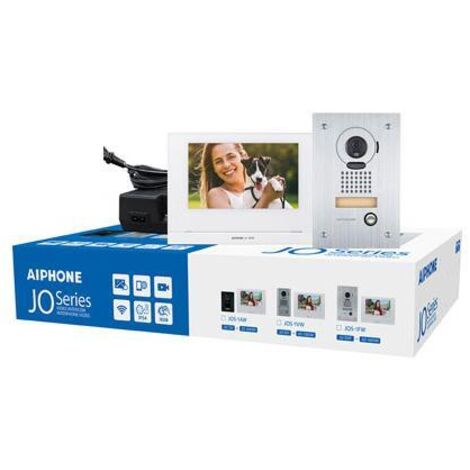Aiphone - Kit videocitofono da esterno con monitor da 7" e modulo wifi integrato - JOS1VW