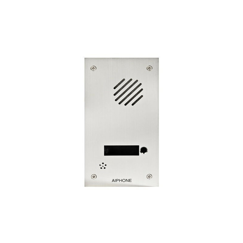 

Aiphone - Panel frontal de acero inoxidable de 1 botón y placa de circuito impreso - FDB1