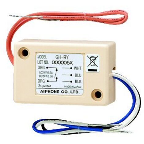 Aiphone – Relais d'extension sonnerie 0,5A 24V – Commande lumière et portail – Pour postes GT – 200026