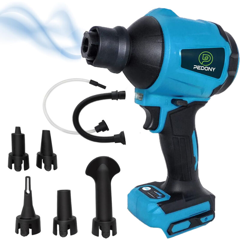 Air compressor, air compressor spray gun, compressed air spray gun, body only (excluding battery), compatible with Makita 18V battery