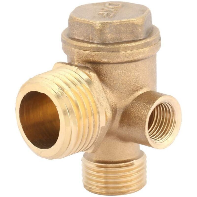 Image of Air Compressor Check Valve, 3-Port Brass&hellip;