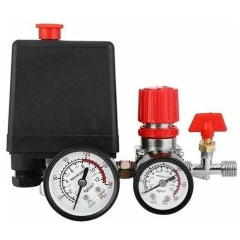 Air Compressor Pressure Switch Air Compressor Pressure Switch with Gauge Regulator MUMU