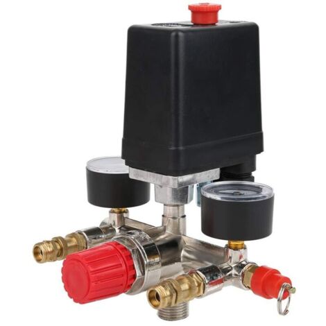 Air Compressor Pressure Switch, Manifold Regulator, Air Compressor Pressure Switch Control Valve 90120PSI