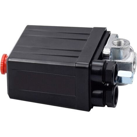 Air Compressor Pressure Switch with 4 Outlets 90-120 PSI 240V Pressure Switch Control Valve Compressor Parts