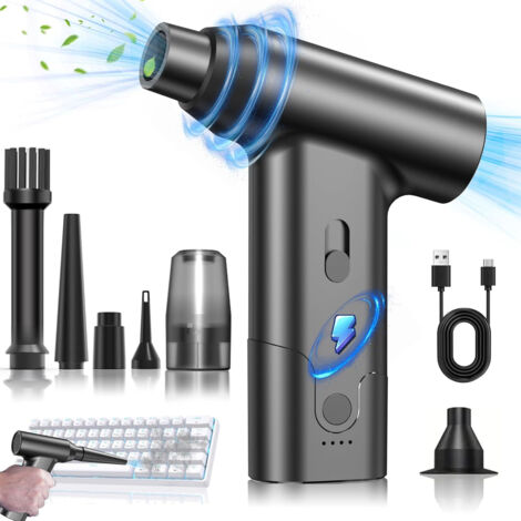 Air Duster - 130000 Tr/Min Souffleur Électrique Sans Fil - Pour Clavier Ordinateur Voiture Maison - 1 Pièce