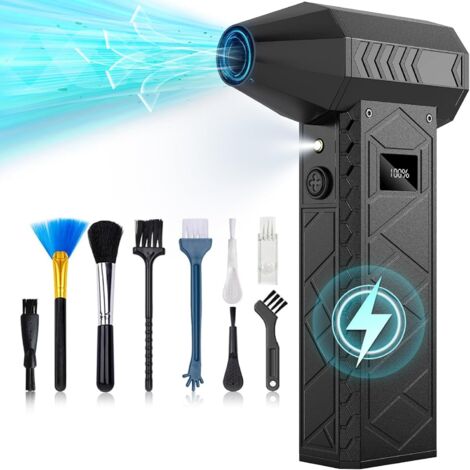 Air Duster - 180000 RPM - 10000 mAh Rechargeable Cordless Turbo Blower - for Keyboard Computer Car Home - 4 Speed Settings - 1 Piece