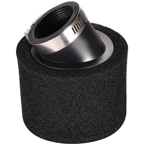 Air Filter 42 mm Double Foam Sponge Cleaner Black Beauvel Angle Replacement Mouth for 50cc 70cc 90cc 110cc 125cc 150cc Dirt Bike Dirt Bike Motorcycle Kart ATV Quad Quad Scooter