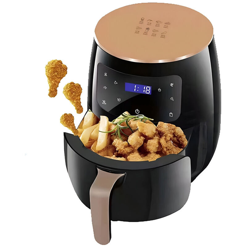 Air Fryer 8 Lt Digital Extra Grand Lcd Touch Touch Sans Huile De Cuisson Sain