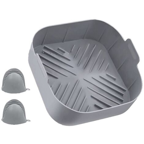 Air Fryer Mold, Silicone, 20 cm, Grey