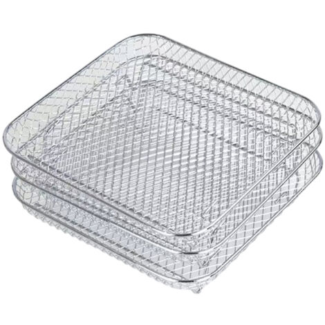 Air Fryer Rack Compatible for Ninja Foodi 8L Stainless Steel Stackable Dehydrator Rack Air Fryer Accessories