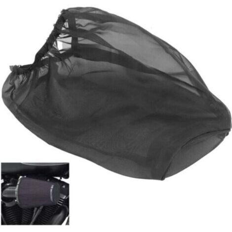 Air Intake Filter Cover Dust Protector Cover For Harley Kawasaki Suzuki Honda Yamaha Universal Black L
