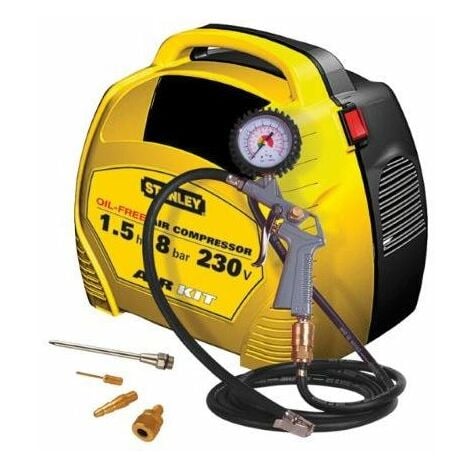 NU AIR Compressore stanley air kit aria portatile senza serbatoio 1,5 hp 8 bar