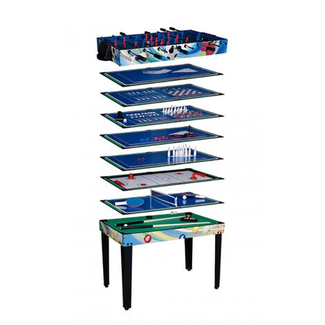 main image of "Air League 12 in 1 Multi Games Table with Pool Table Football & Table Tennis"