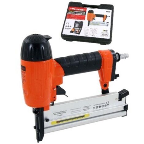 AIR NAILER & STAPLER UPHOLSTERY TACKER TOOL 50MM KIT HEAVY DUTY 2 IN 1 CT0058