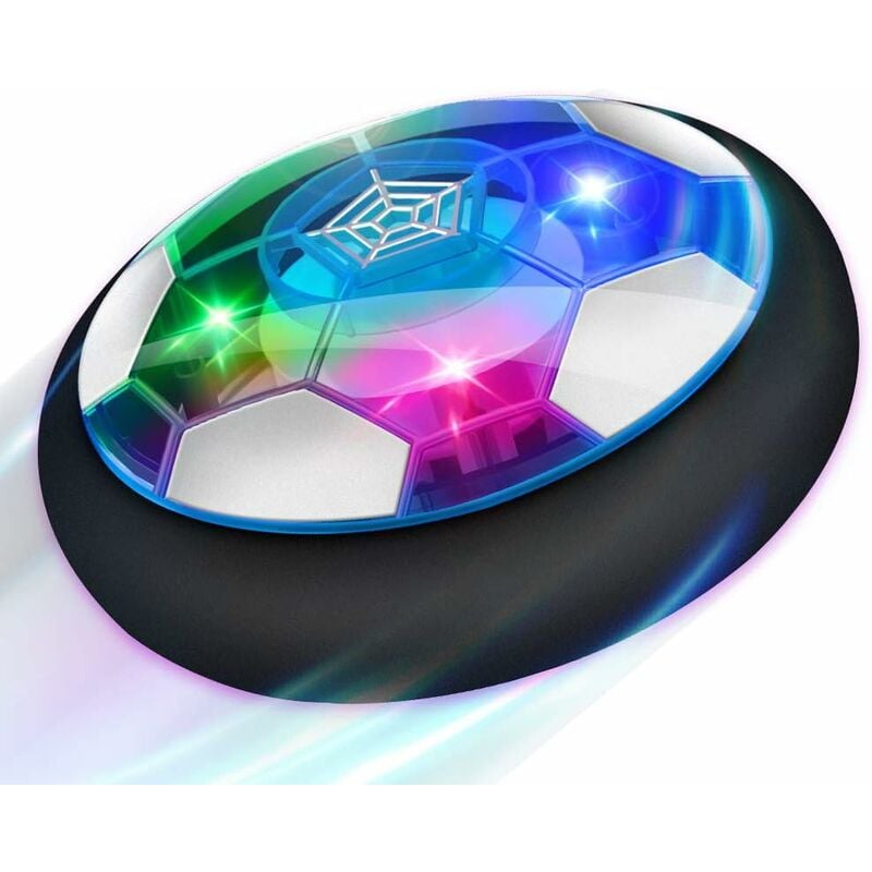 Ensoleille - Air Power Football, Jouet Enfant Ballon de Foot Rechargeable avec led Lumière Hover Soccer Ball Jeux de Foot Cadeau d'anniversaire pour