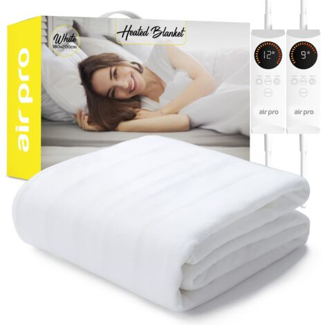 Air Pro Electric Blanket - Fully Fitted Mattress Cover With Elastic Straps - Super King-180x200cm