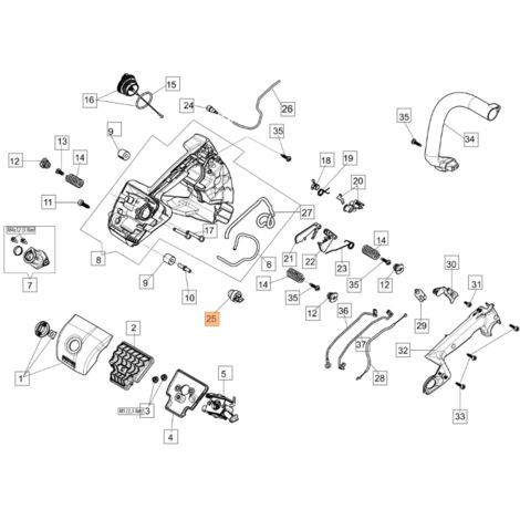 Air purge ORIGINALE OLEOMAC per motsega GST 250 - GST 360 2318817R