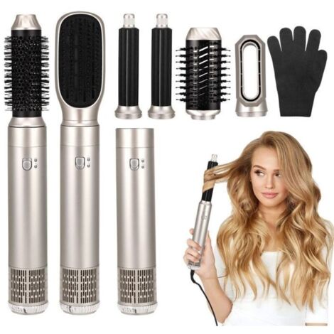 Air Styler 6 en 1 Auto Boucleur a Air, 1200W Magic Styler avec Seche Cheveux, Brosse Soufflante, Brushing Brosse Soufflante