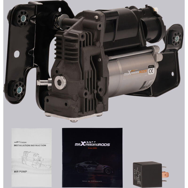 Air Suspension Compressor Pump W/ Bracket For BMW X5 X6 E70 E71 E72 2008-2014