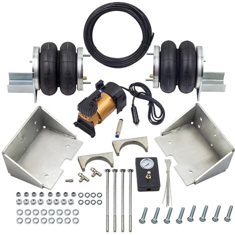Air Suspension Spring Bag + 12V Compressor Kit Set for Peugeot Boxer 1996-2017